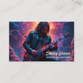 ロックスターギターインストラクター 名刺 (正面)