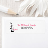 ロックスターギタープリント可能住所 シール (インサイチュ)