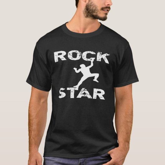 ロックスタークライマー登山 Tシャツ (正面)