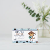ロックスターサルベイビーシャワーのおむつくじ エンクロージャーカード (スタンド正面)