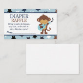 ロックスターサルベイビーシャワーのおむつくじ エンクロージャーカード (正面/裏面)