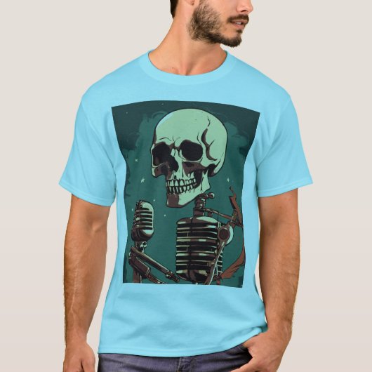 ロックスタースカルTシャツ Tシャツ (正面)