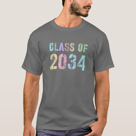 ロックスターズフューチャークラス2034年卒業さよなら Tシャツ (正面)