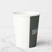 ロックスターダメージ加工グランジレッドスター 紙コップ (右)