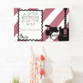 ロックスタードラムセットロックアバイベイビーシャワー 横断幕 (インサイチュ)