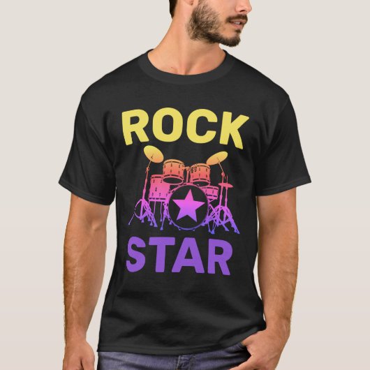 ロックスタードラム Tシャツ (正面)