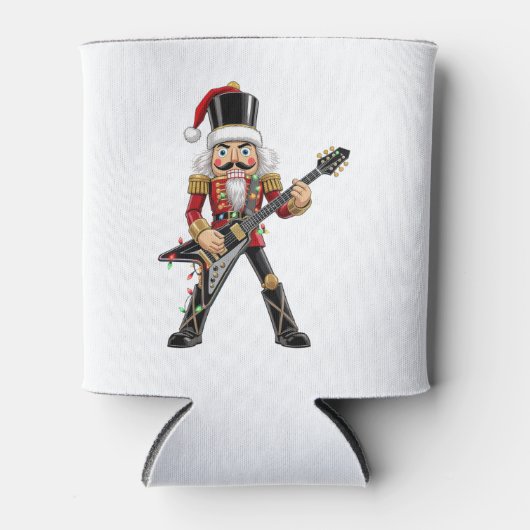 ロックスターナッツクラッカー エレキギター クリスマス 缶クーラー (正面)
