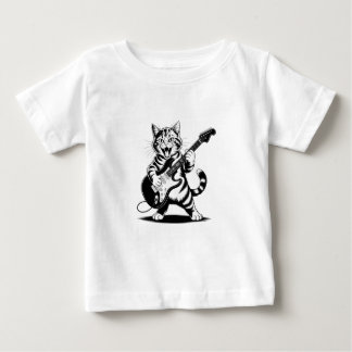 ロックスターヌードギターソロ - おもしろ音楽好きギフト ベビーTシャツ
