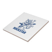 ロックスターヌードギター ビンテージ 彫刻 Tシャツ デザイン タイル (側面)