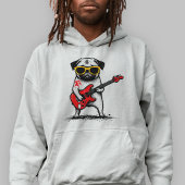 ロックスターパク犬の電気ギター Tシャツ