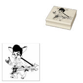 ロックスターバニーラビット |復活祭 ラバースタンプ (押印)