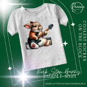 ロックスターバニー乳児Tシャツ ベビーTシャツ