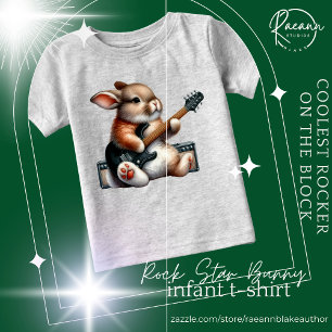 ロックスターバニー乳児Tシャツ ベビーTシャツ