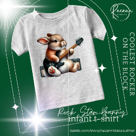 ロックスターバニー・インファントTシャツ ベビーTシャツ