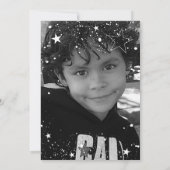 ロックスターパーティーギター誕生日フォト招待状 招待状 (裏面)