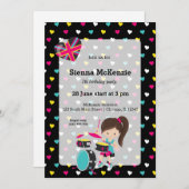 ロックスターパーティー 招待状 (正面/裏面)