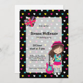 ロックスターパーティー 招待状 (正面/裏面)