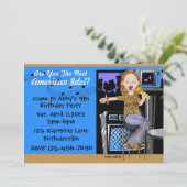 ロックスターパーティーfor girls 招待状 (スタンド正面)