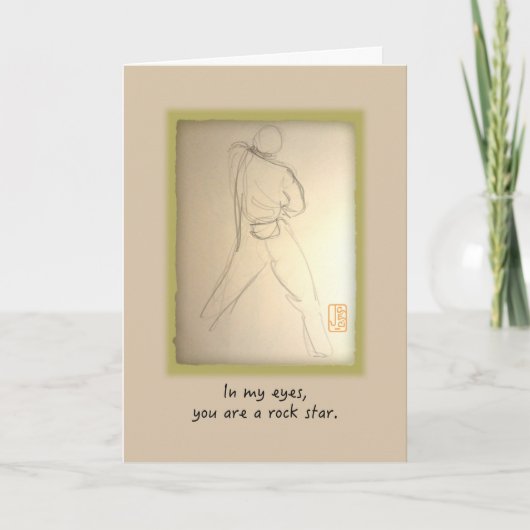 ロックスターフォーヒム誕生日 カード (正面)