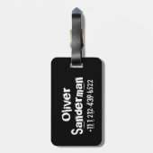 ロックスターブルーキッズid荷物札 ラゲッジタグ (裏面縦)