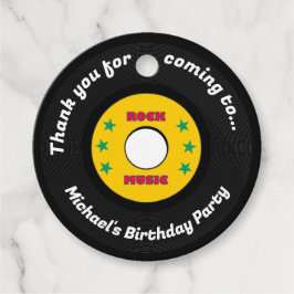 ロックスターボーイズバンド誕生日パーティー フェイバータグ