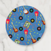 ロックスターボーイズバンド誕生日パーティー フェイバータグ (裏面)