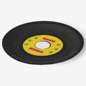 ロックスターボーイズバンド誕生日パーティー ペーパープレート (アングル)