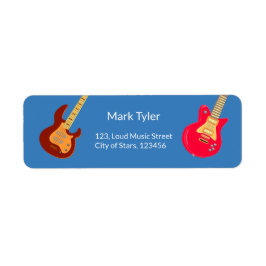 ロックスターボーイズバンド誕生日パーティー ラベル