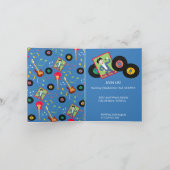 ロックスターボーイズバンド誕生日パーティー 招待状 (内部)