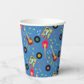 ロックスターボーイズバンド誕生日パーティー 紙コップ (裏面)