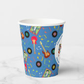 ロックスターボーイズバンド誕生日パーティー 紙コップ (正面)