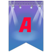 ロックスターボーイバンド誕生日パーティー バンティングフラッグ (第3の旗)