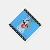 ロックスターボーイバースデーパーティー スタンダードカクテルナプキン (角)