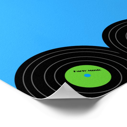 ロックスターボーイバースデーパーティー ポスター (角)