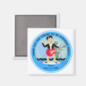 ロックスターボーイバースデーパーティー マグネット (正面/裏面)