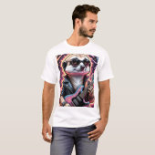 ロックスターミーアキャット Tシャツ (正面フル)