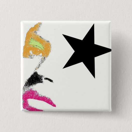 ロックスターモダンなPin 缶バッジ (正面)