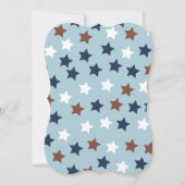 ロックスターモンキーギターボーイベビーシャワー 招待状 (裏面)