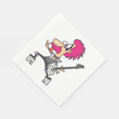 ロックスターモーソネーターロッカーミュージシャンナプキンス スタンダードランチョンナプキン (角)