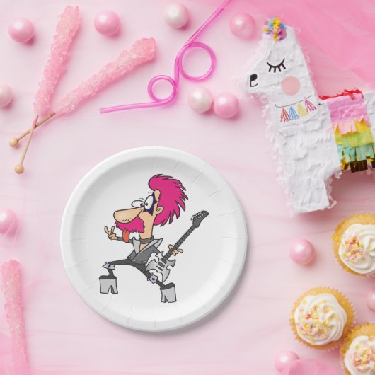 ロックスターモーソネーターロッカー紙プレート ペーパープレート (パーティー)