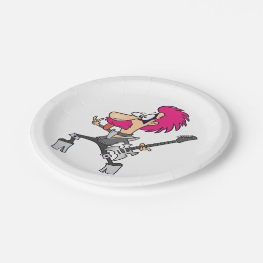 ロックスターモーソネーターロッカー紙プレート ペーパープレート (アングル)