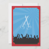 ロックスターロックミュージックギグバースデーパーティ招待状 招待状 (裏面)