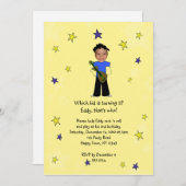 ロックスター写真が少年を押し付ける 招待状 (正面/裏面)