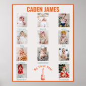 ロックスター初の誕生日の毎月の写真 ポスター (正面)