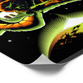 ロックスター宇宙飛行士遊のギター宇宙ポスター ポスター (角)