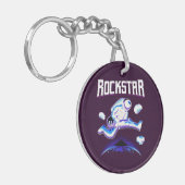 ロックスター宇宙飛行士遊の宇宙のギター キーホルダー (正面左)