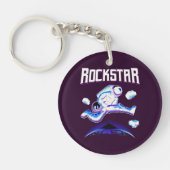 ロックスター宇宙飛行士遊の宇宙のギター キーホルダー (正面)