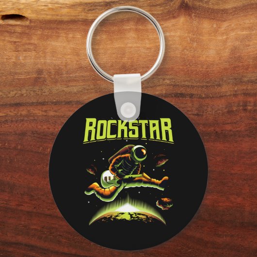 ロックスター宇宙飛行士遊の宇宙keychaのギター キーホルダー (裏面)