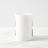 ロックスター手の記号 ボーンチャイナマグカップ (正面)