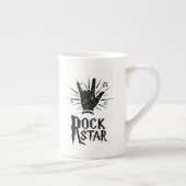 ロックスター手の記号 ボーンチャイナマグカップ (右)